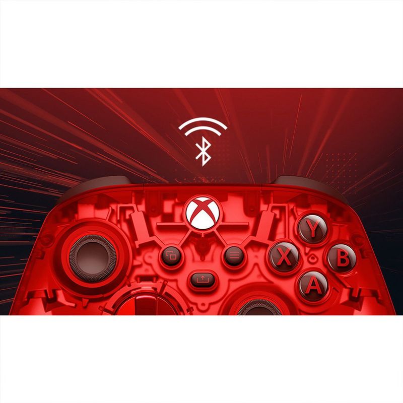 Microsoft - Pulse Cipher - Controller - Rood - Transparant Ontwerp
