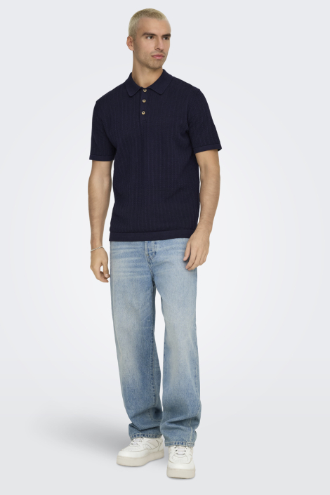 Only & Sons blauwe heren polo