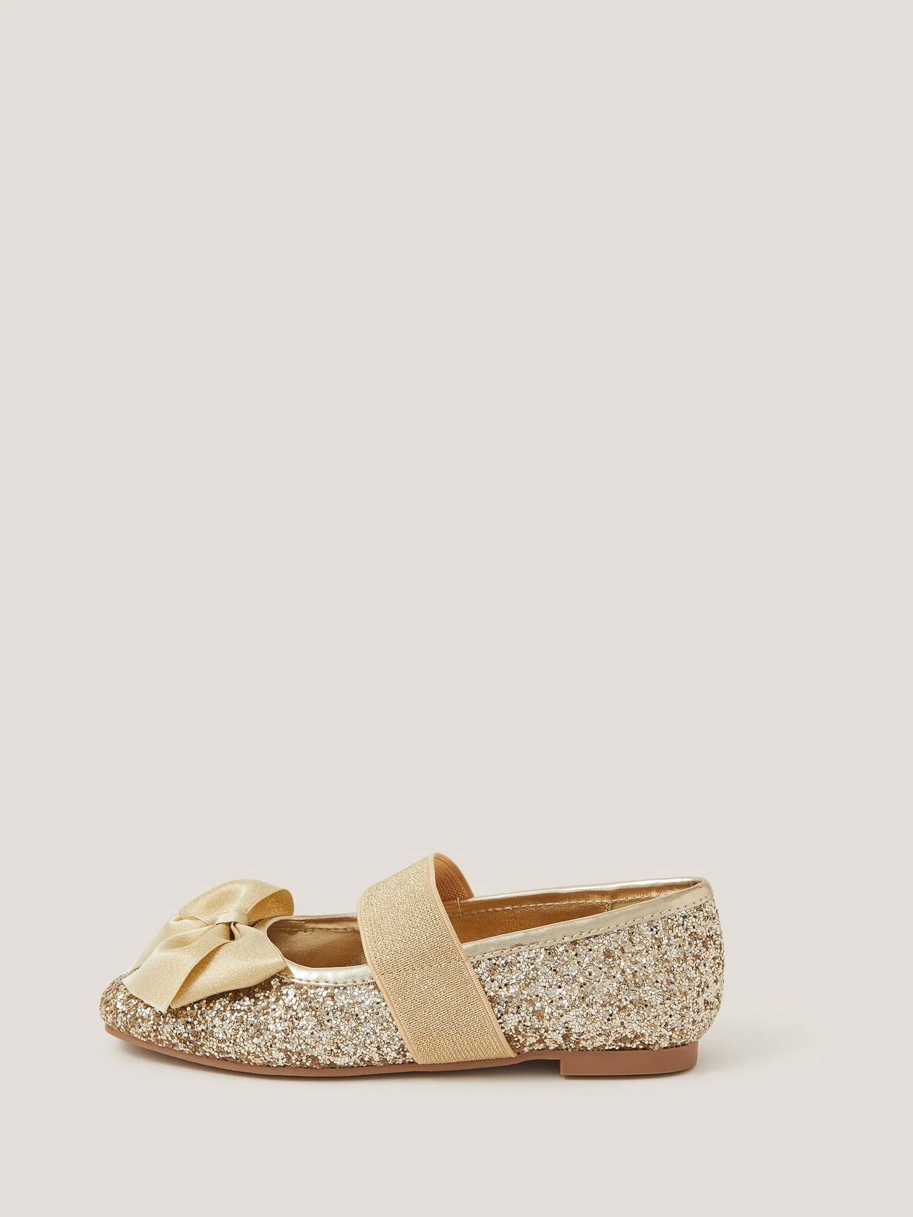 Monsoon Glitter ballerina's met strik