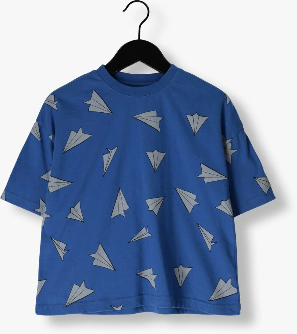 Jelly Mallow blauwe jelly mallow t-shirt paper airplane t-shirt