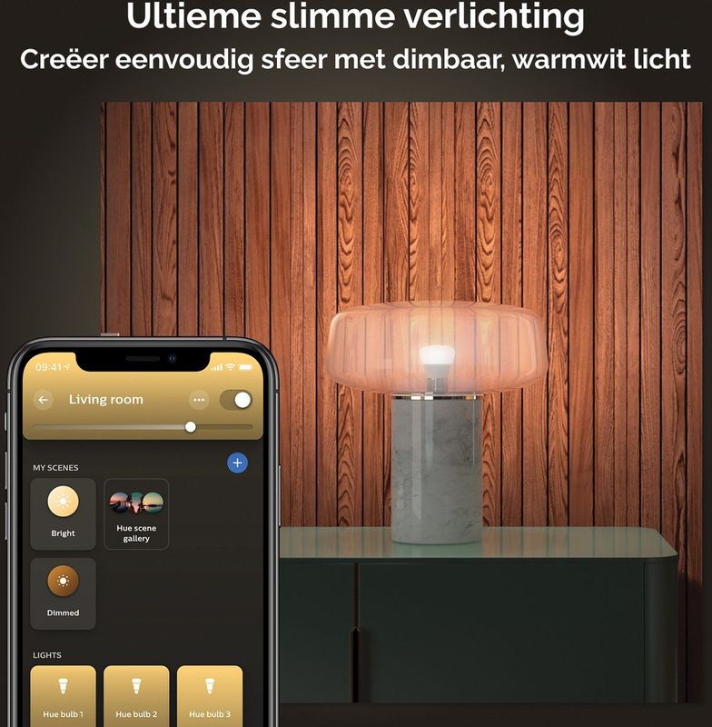 Philips - Hue Standaardlamp - Wit - E27 - 1-pack - 1100lm - Bluetooth