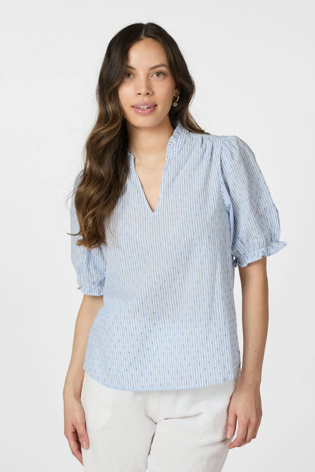 Neo Noir Odesa Dot Stripe Blouse 166039