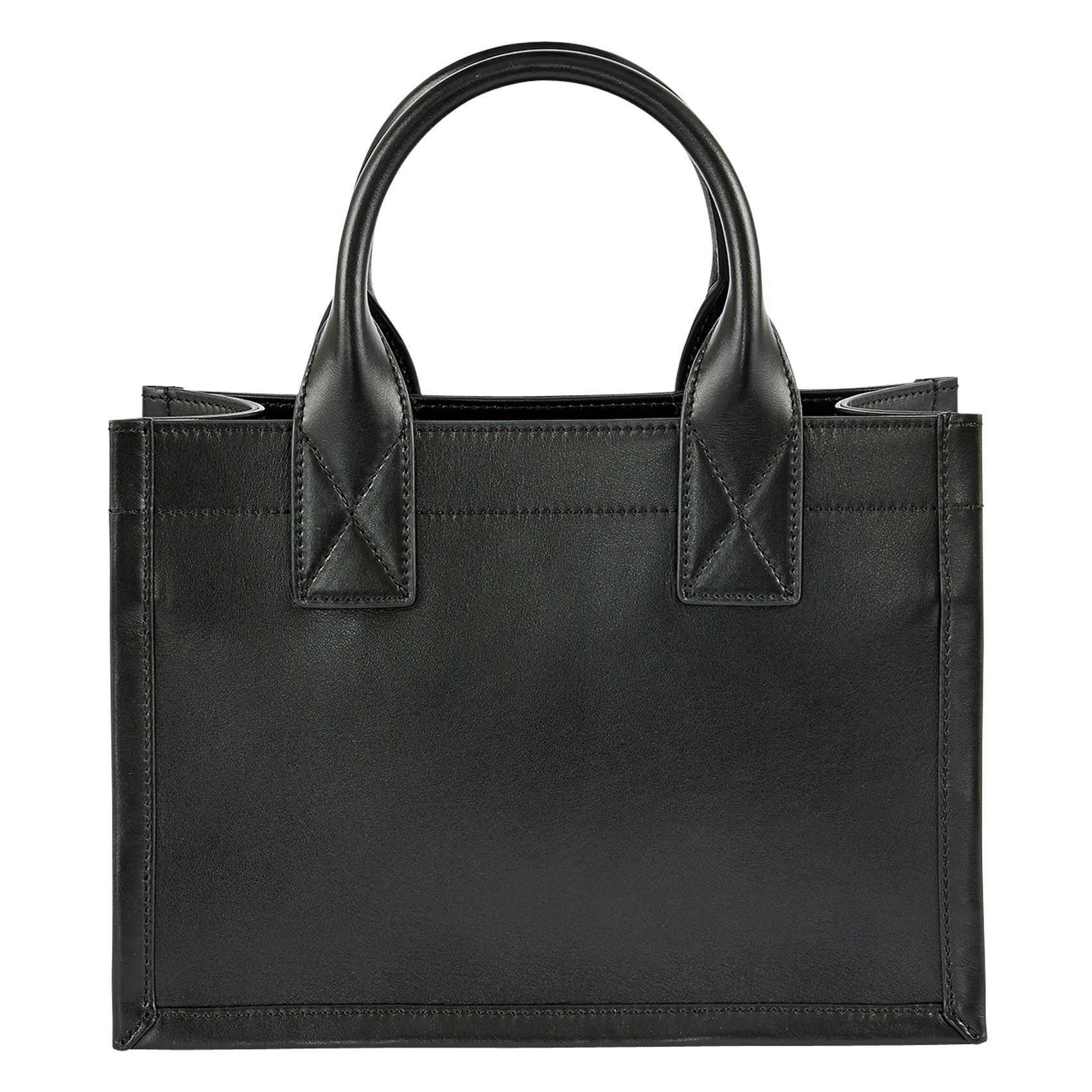 LITTLE KASBAH - Cabas en cuir lisse| Noir