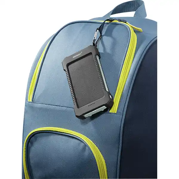 Solar Powerbank schwarz / grün