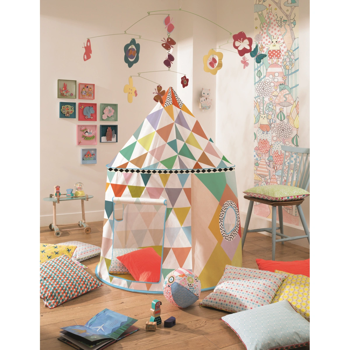 Spielzelt MULTICOLORED (106x130) in bunt