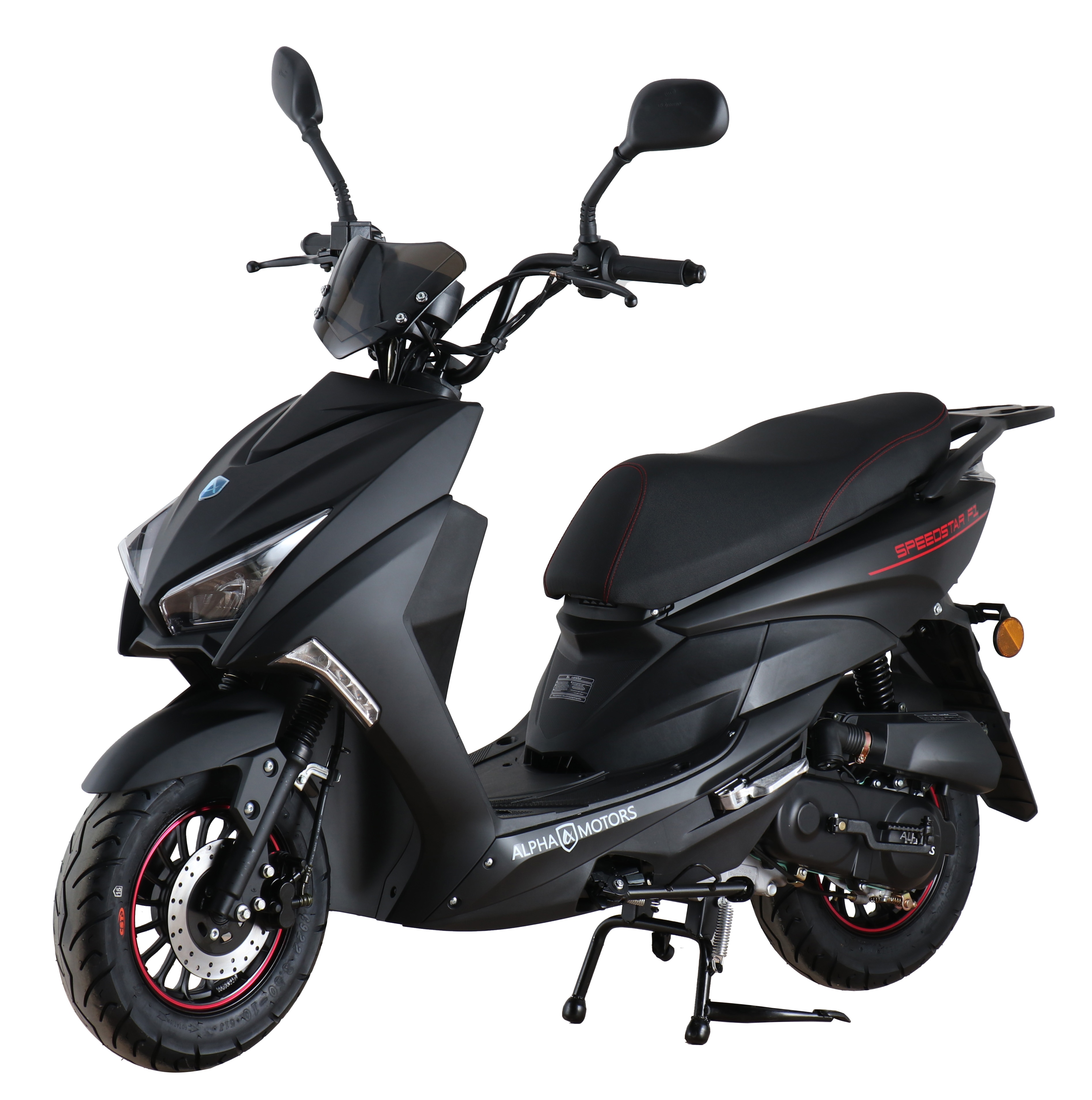 Alpha Motors Motorroller Speedstar 50 ccm 45 kmh EURO 5 mattschwarz