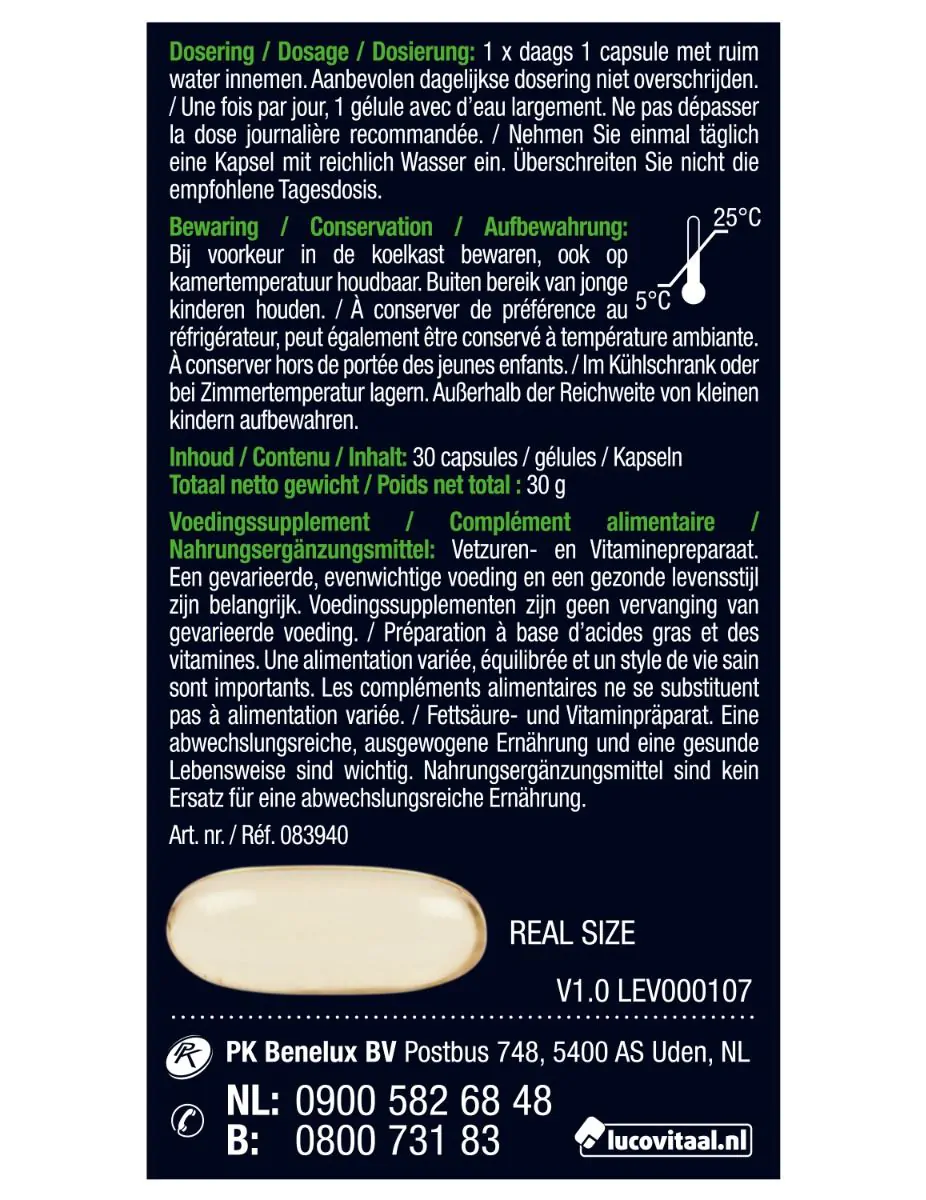 Omega 3 375mg EPA & DHA Vegan