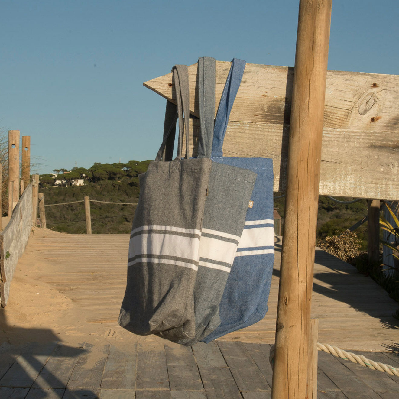 Febronie Sac St Tropez gris - 45x42 cm