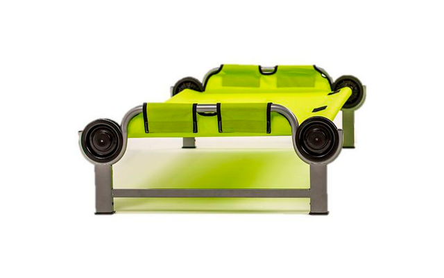 Disc-O-Bed Kid-O-Bed mit geradem Rahmen, ohne Seitentasche