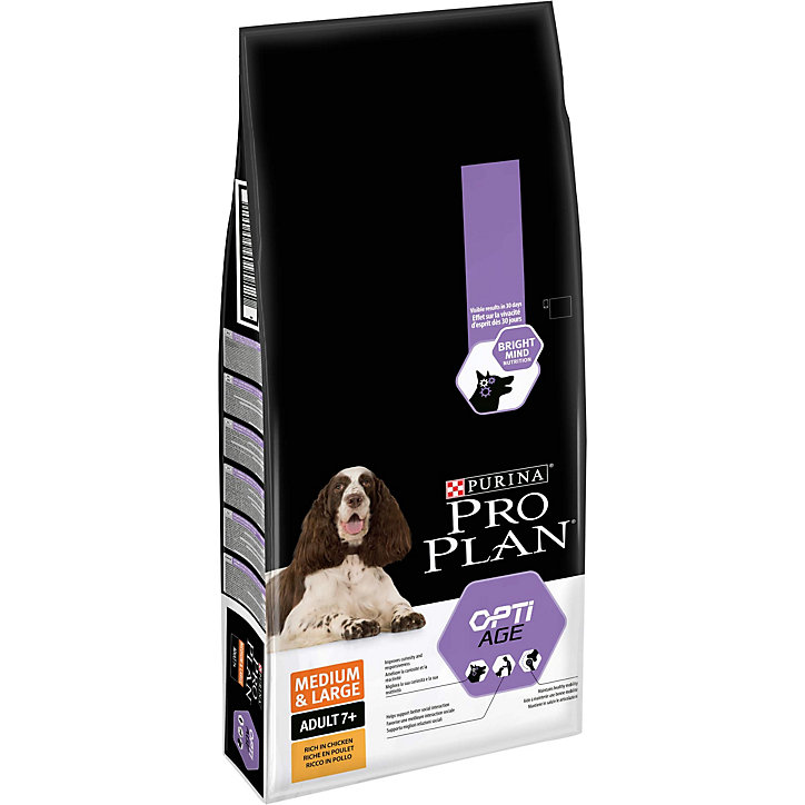 Croquettes pour chien Pro Plan Medium & Large Adult 7+ riche poulet et riz 14kg