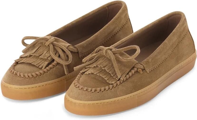 COPENHAGEN STUDIOS Loafers Dames Cph365 Maat: 39 Materiaal: Suède Kleur: Camel