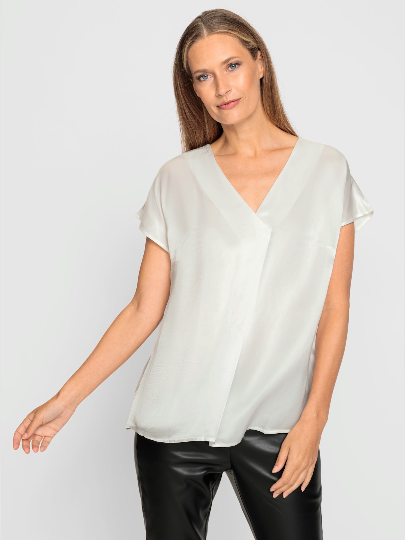 Chemisier mélange de soie et viscose de qualité