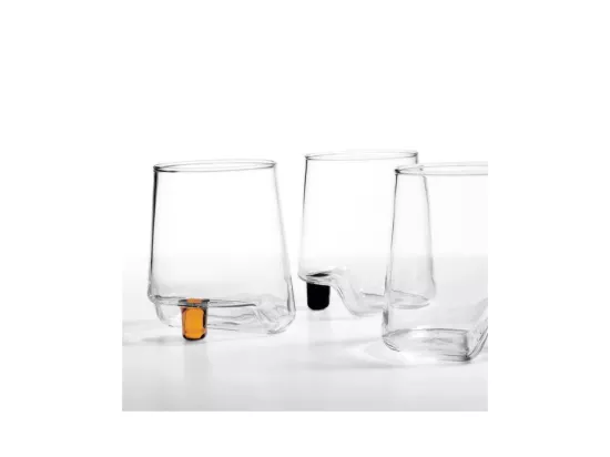 Gamba de Vero Zafferano Assortiment Gobelet en verre borosilicate, boîte de 6 pièces