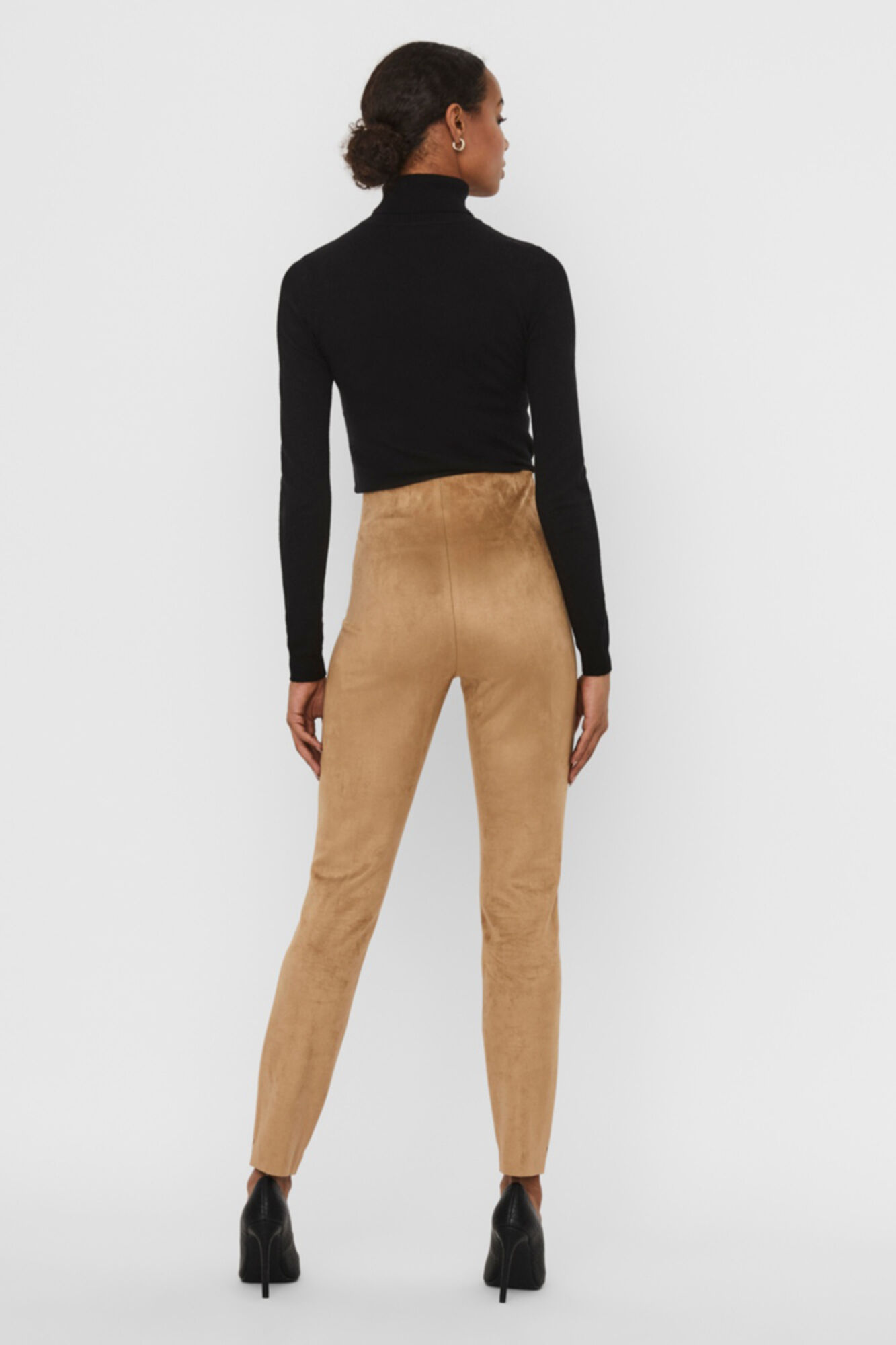 Leggings de camurça sintética - Marrom