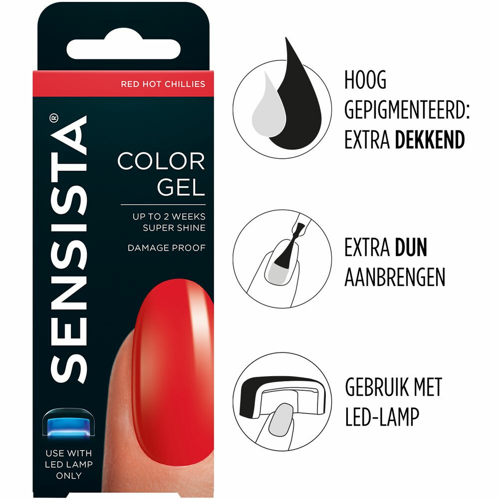 Sensista Color GelRed Hot Chillies7,5 ml