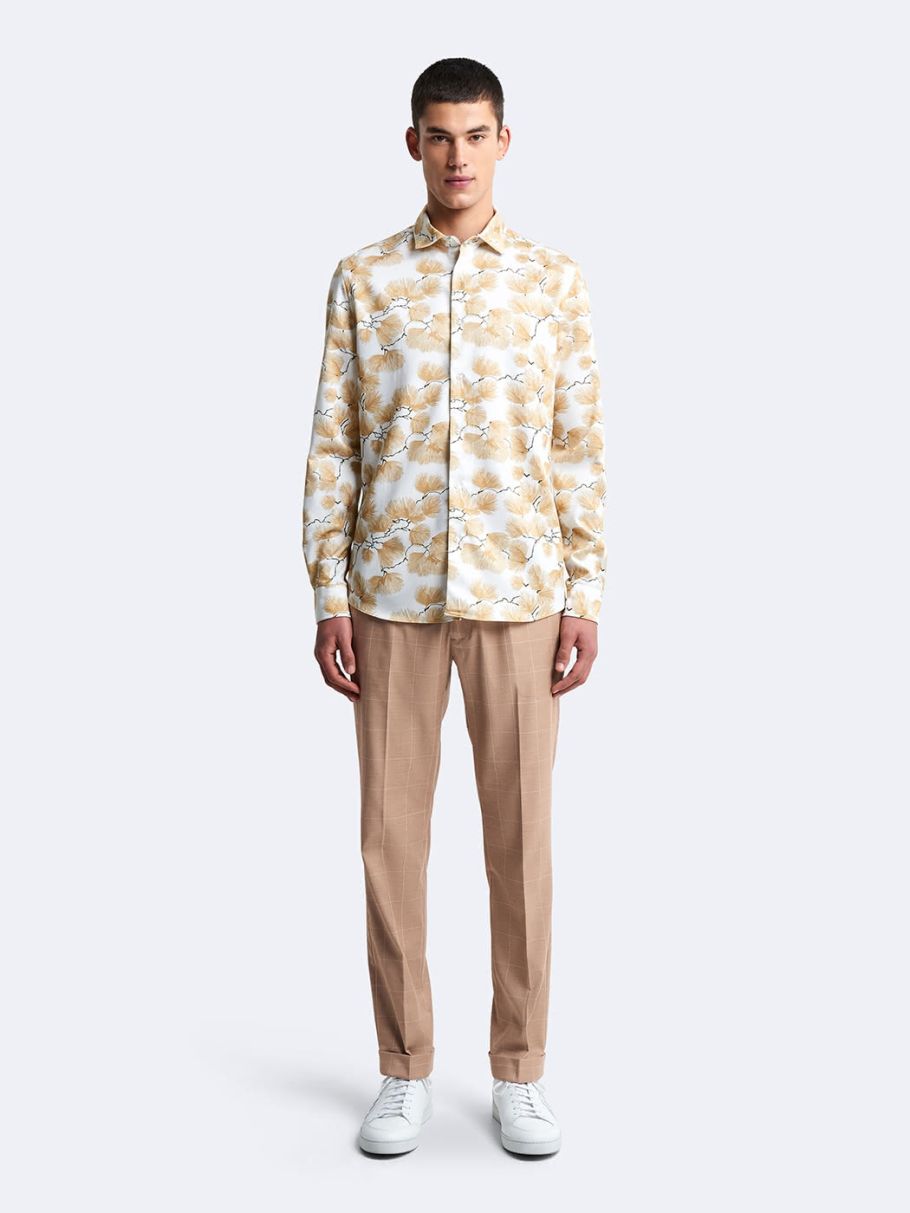 Chemise slim fleurie