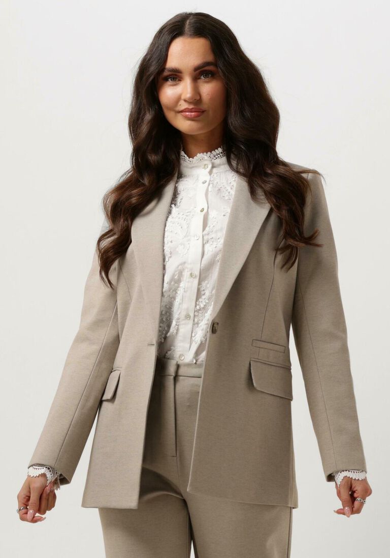 BRUUNS BAZAAR beige bruuns bazaar blazer lucilay ginny blazer