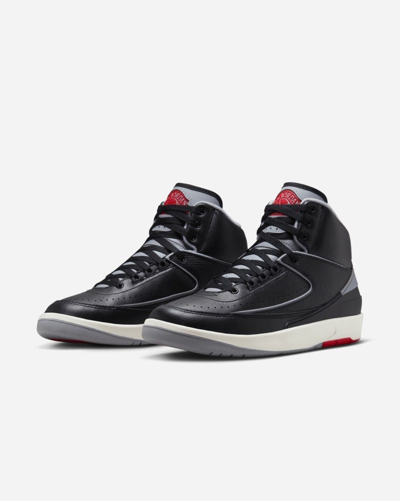 Chaussures Nike Air Jordan 2 Retro Noir & Gris pour homme