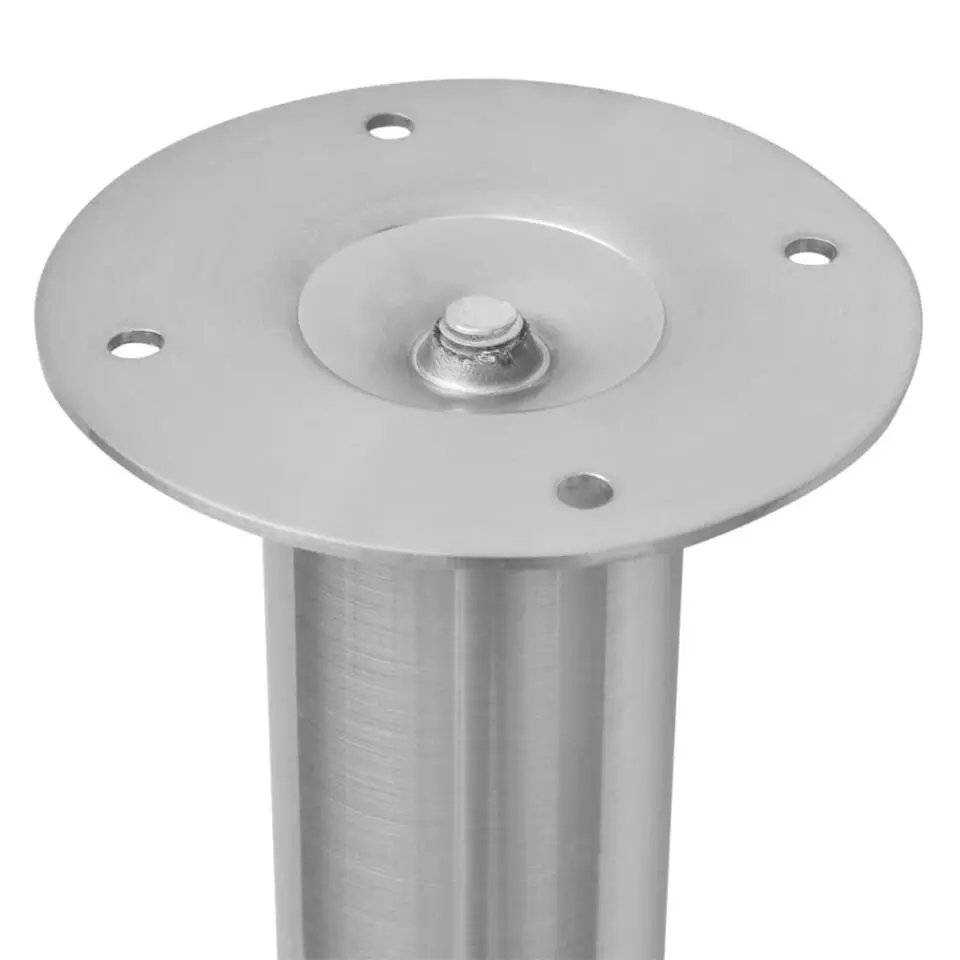 vidaXL - Tafelpoot - Zilver - IJzer - 4 stuks