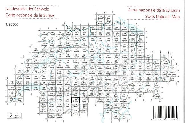 BUNDESAMT - 1308 ST NIKLAUS ECHELLE 1 25 000