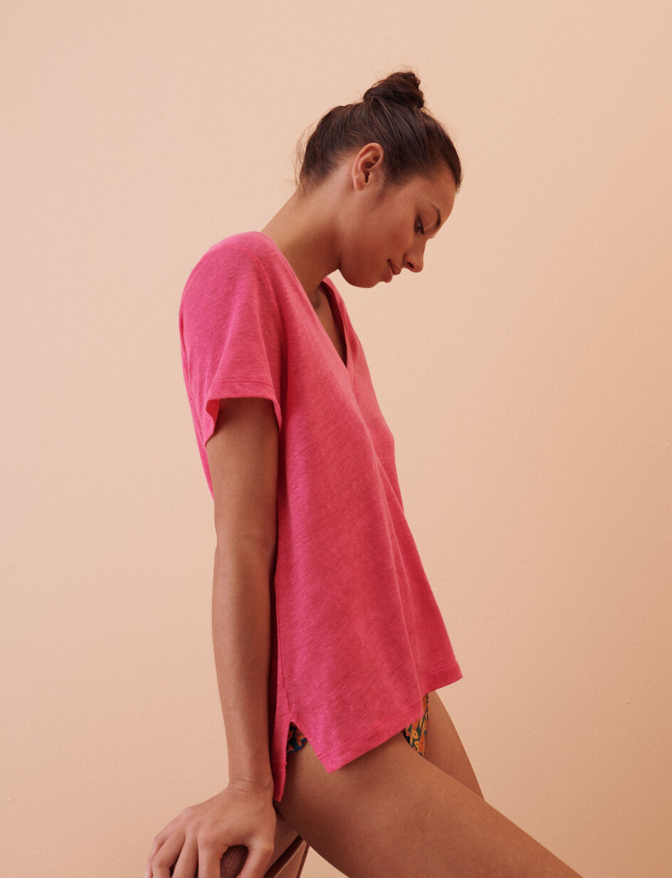 T-shirt manches courtes - rose magenta