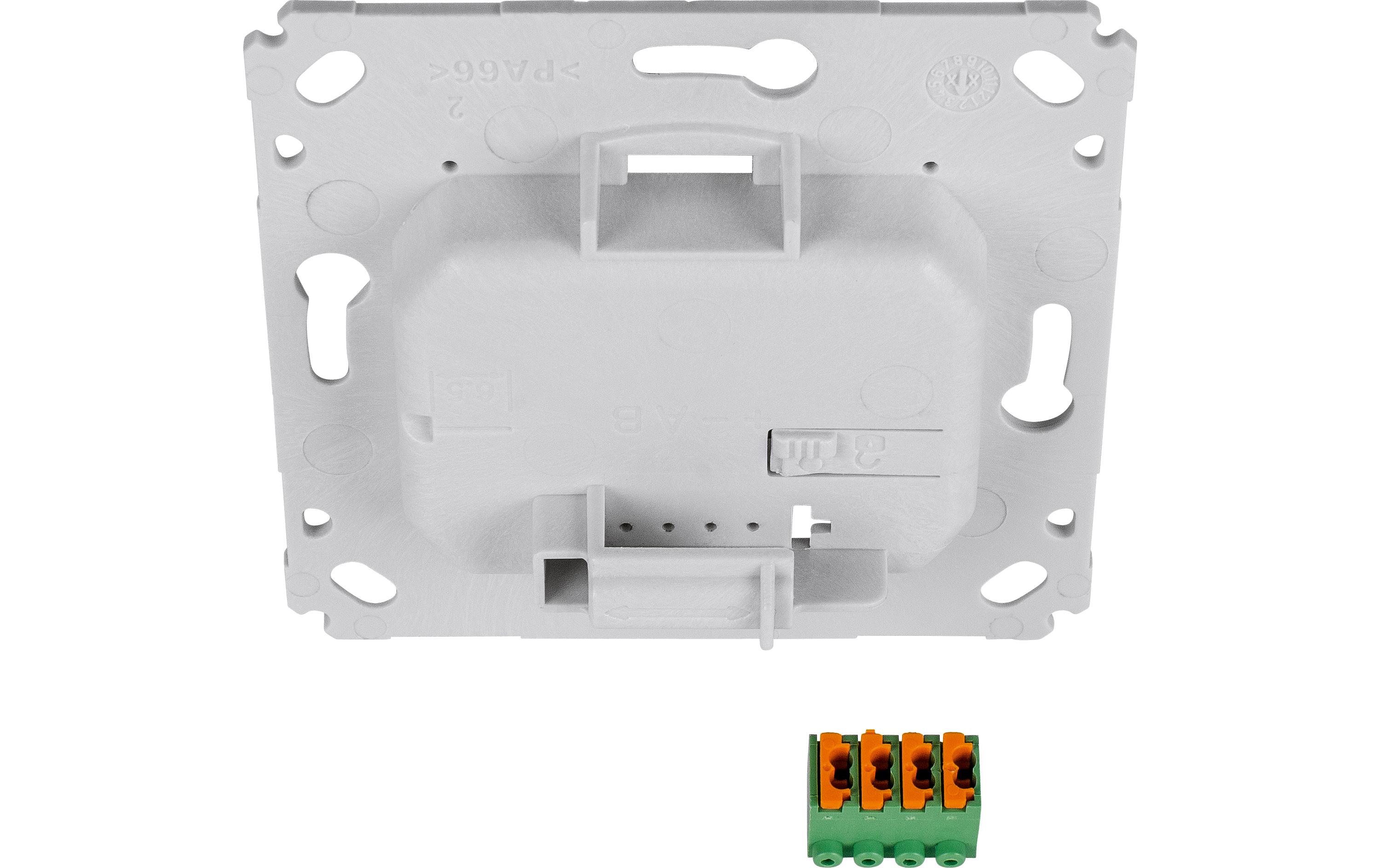 Smart Home Wired Wandtaster 2-fach, WeissWandtaster mit 2 Tasten fürs Smart Home HmIPW-WRC2, HmIPW-WRC2-A