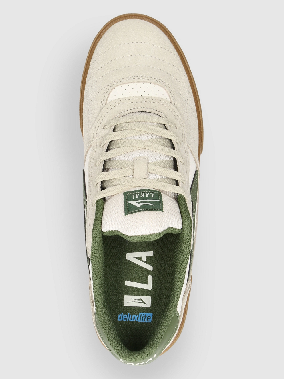 Lakai Cambridge Skate Shoes cream suede