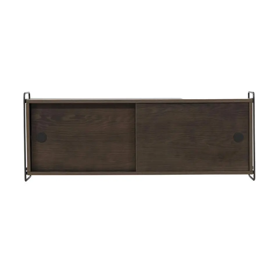 Nest living Marcus Hangende Houten Wandkast Walnoot - 122 x 35 cm