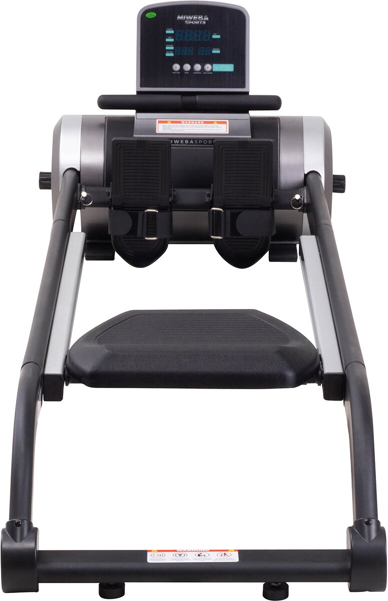 Miweba Sports Rudergerät MR100, Rudermaschine kompakt, Schaumstoff-Sitz, Display, Magnetbremse (Grau)
