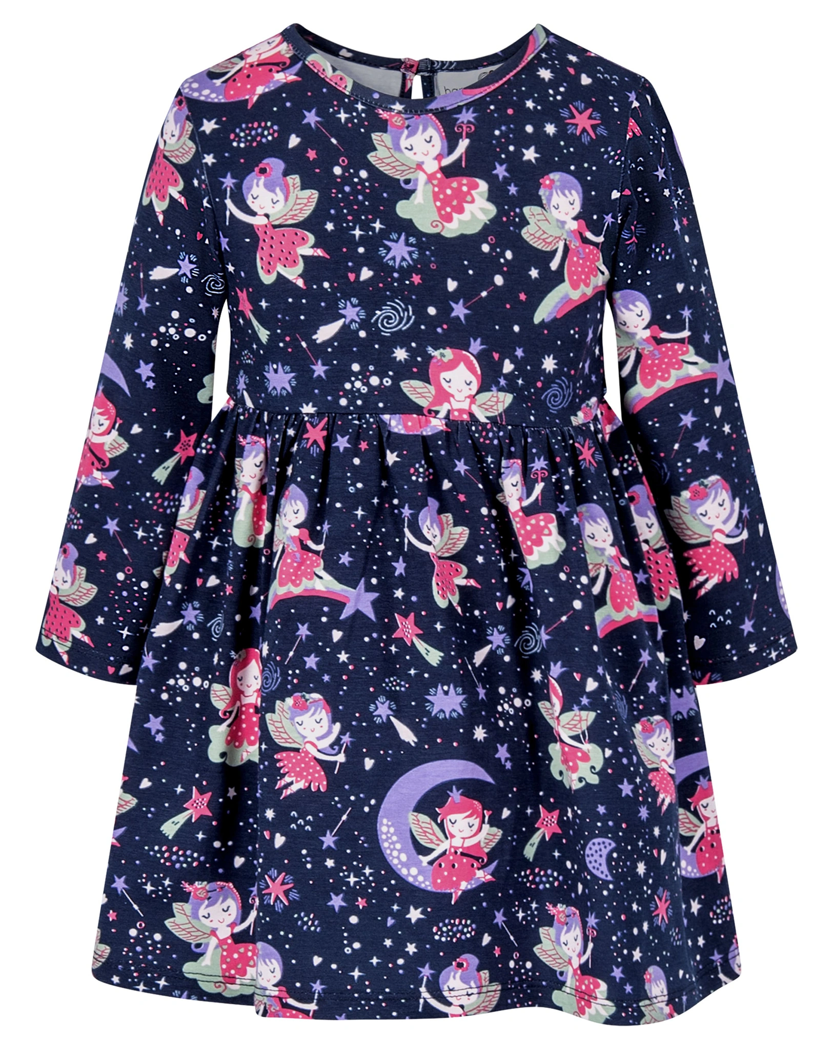 Langarmkleid ZAUBERFEE AOP in navy