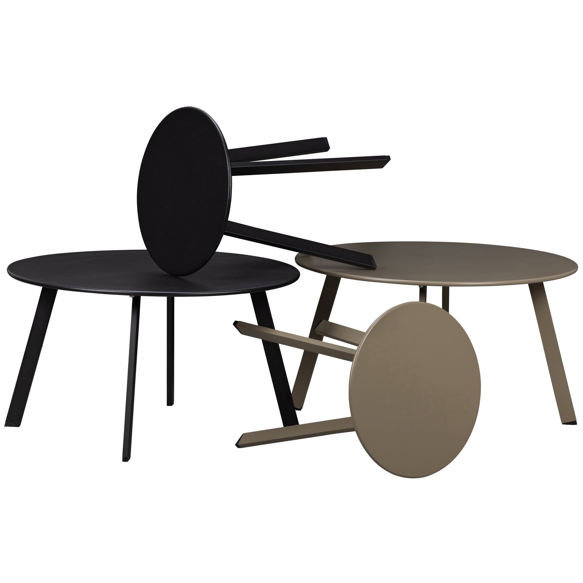 Outdoor Loungetisch FER 70 cm schwarz