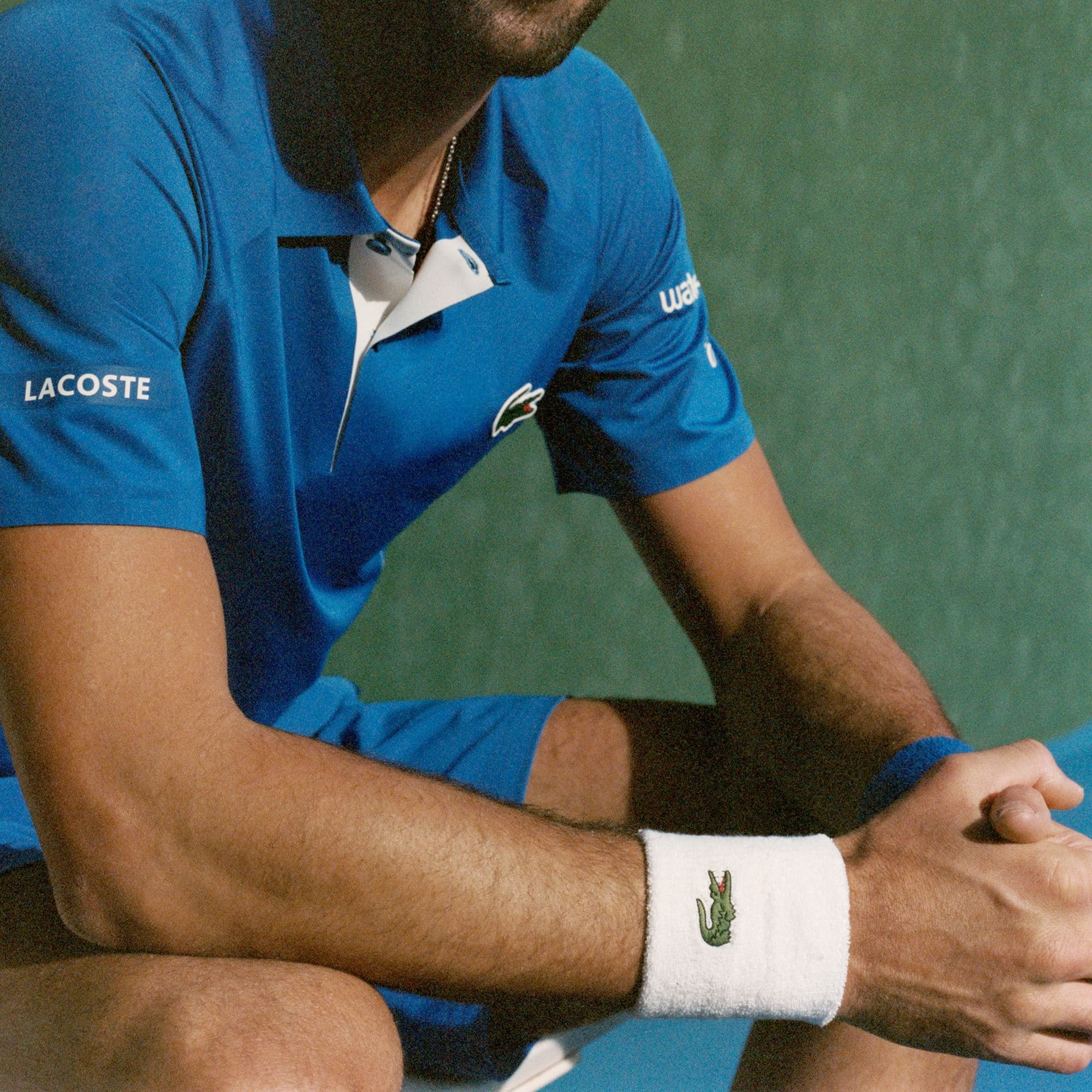 Serre-poignets sport en jersey stretch Accessoires - Blanc - Lacoste - Homme