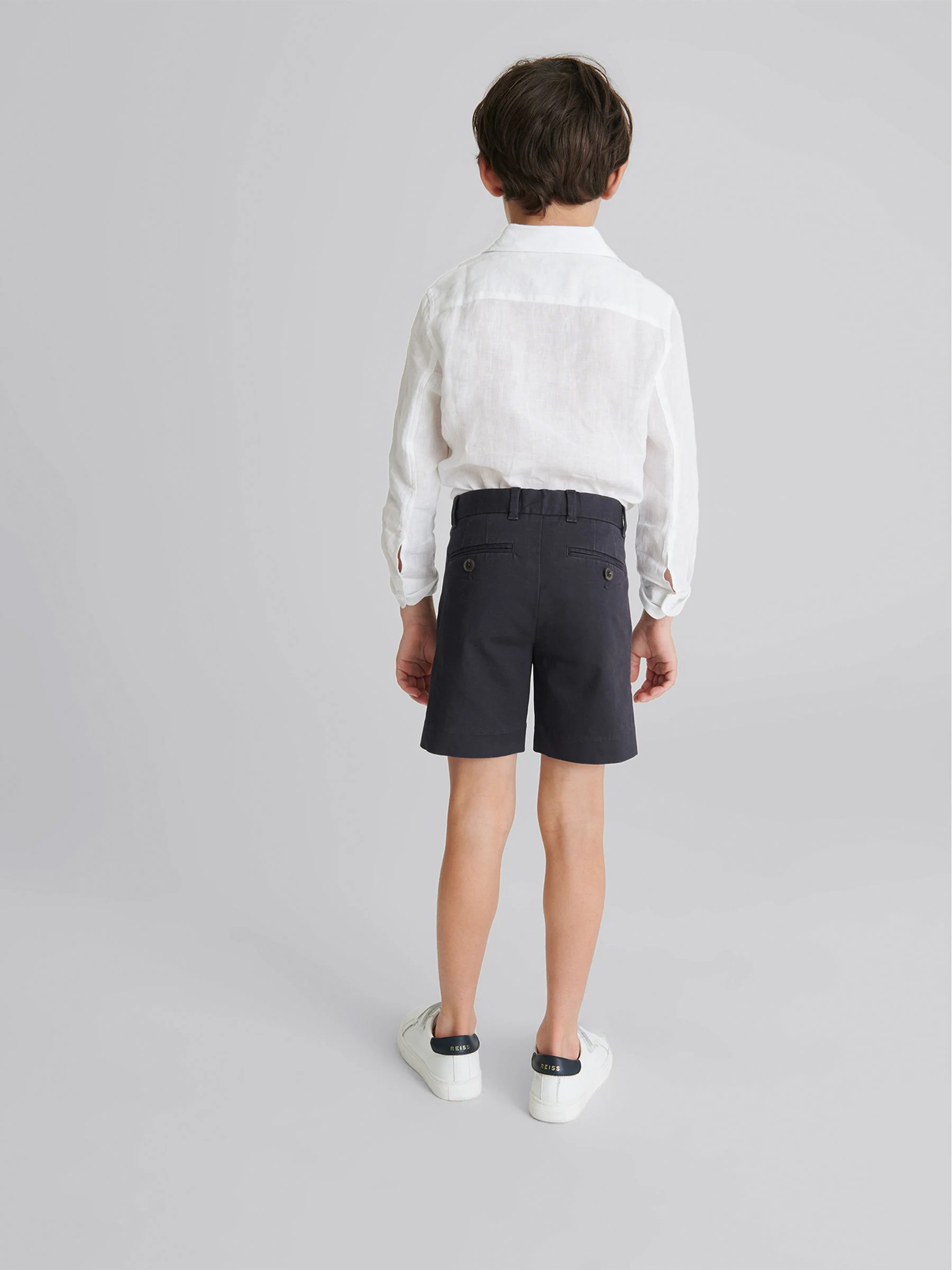 Marineblauw - REISS casual bermuda Wicket