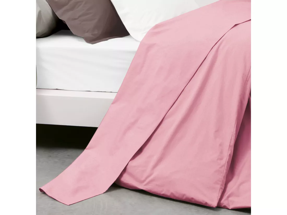 Drap plat uni 180x290 cm coton ALTO Macaron