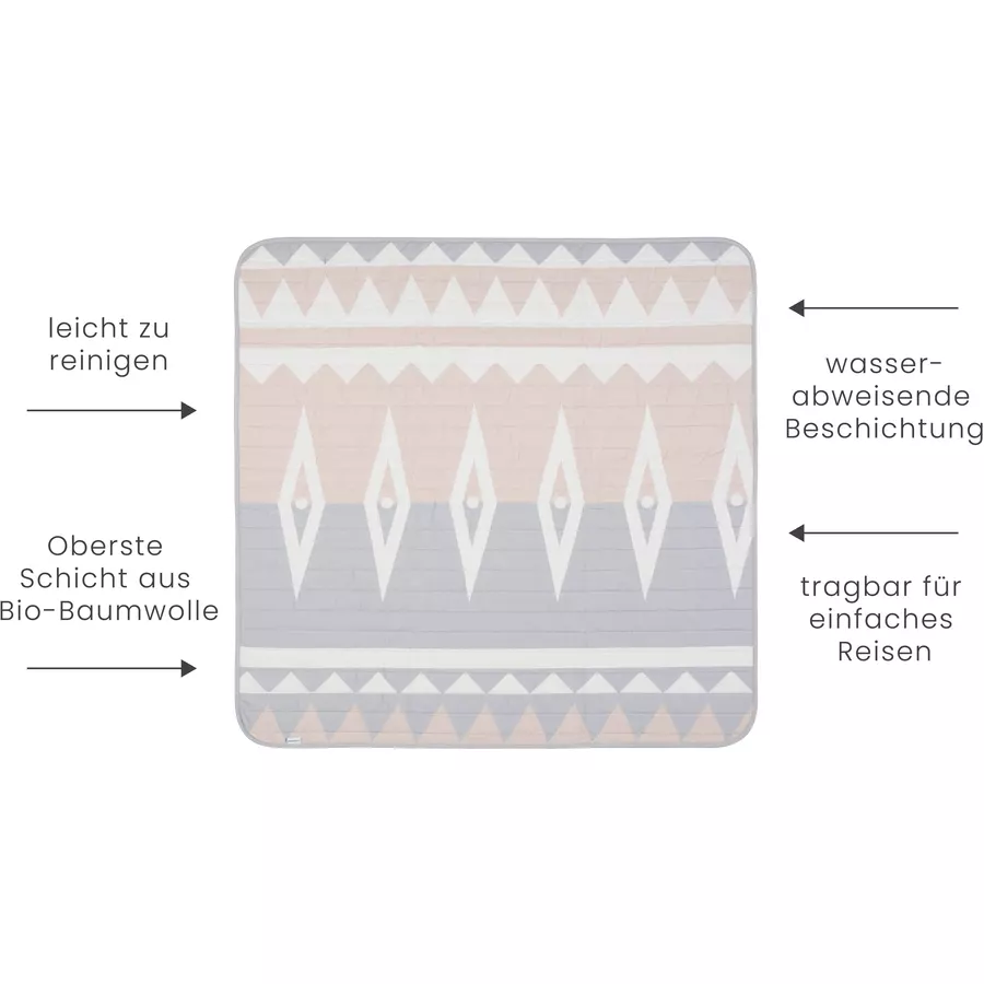 toddlekind Tragbare Spielmatte Blush