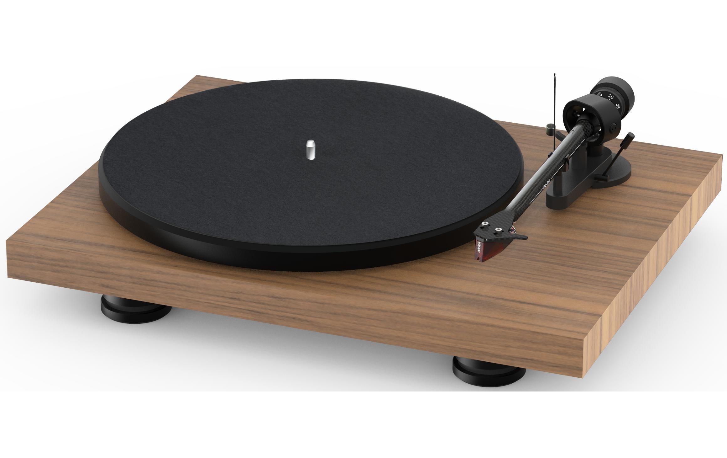Plattenspieler Debut Carbon EVO Walnuss<br>Verfeinerter, klassischer Plattenspieler in ansprechendem Design