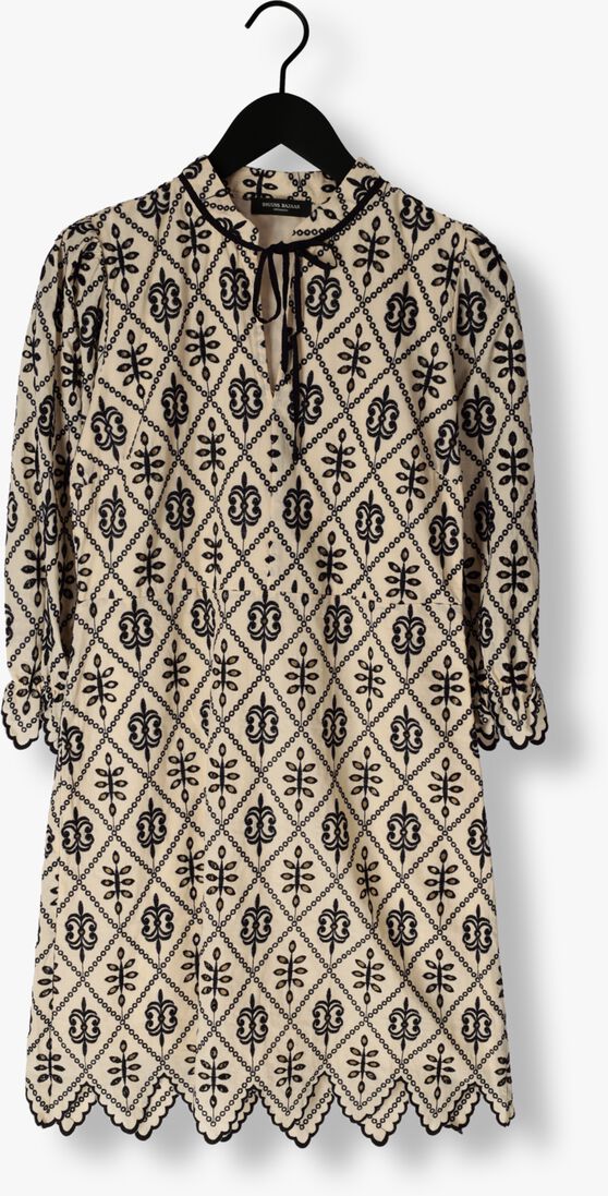 BRUUNS BAZAAR creme bruuns bazaar mini jurk lantana abama dress