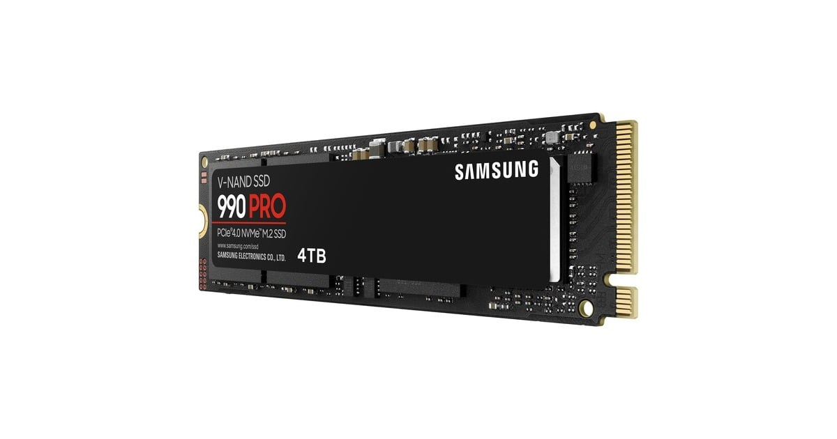 SAMSUNG990 PRO 4 TB SSD  (MZ-V9P4T0BW, PCIe Gen 4.0 x4, NVMe 2.0)