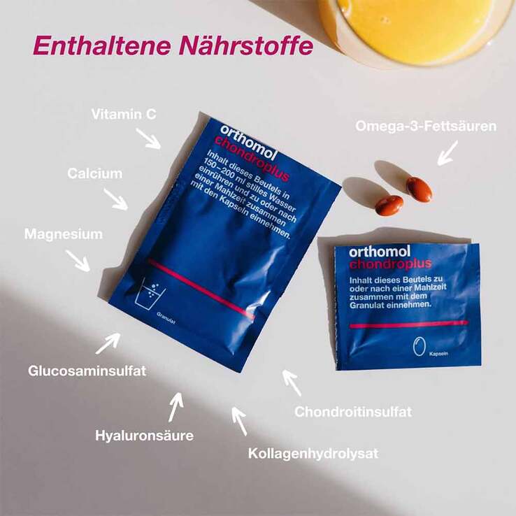 Orthomol chondroplus Kombipackung Granulat / Kapseln, 3x1 P