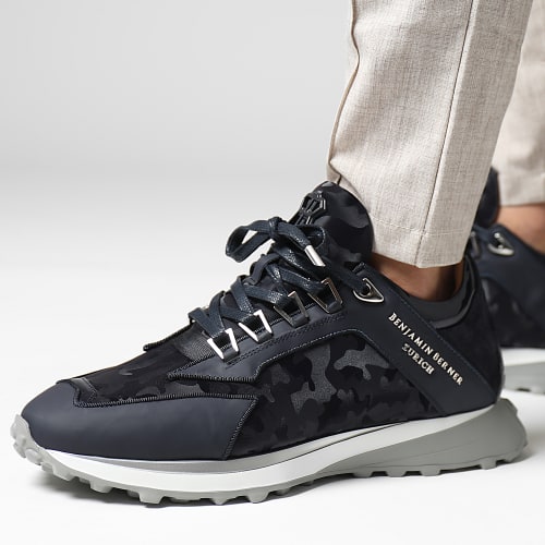 Baskets Alpha Runner Low Top Reflective Camouflage Navy