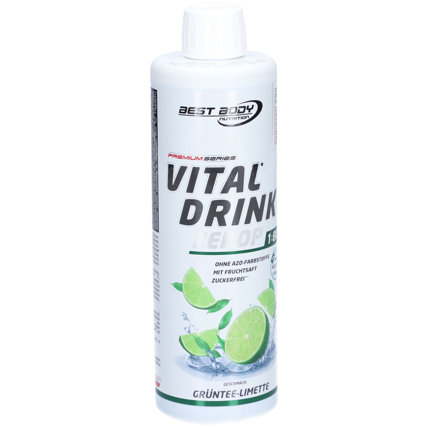BEST BODY NUTRITION VITAL DRINK ZEROP® GRÜNTEE LIMETTE 500 ml