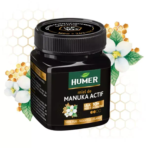 Humer Miel de Manuka Actif IAA® 10+ 100% Miel Pur -Pot de 250g