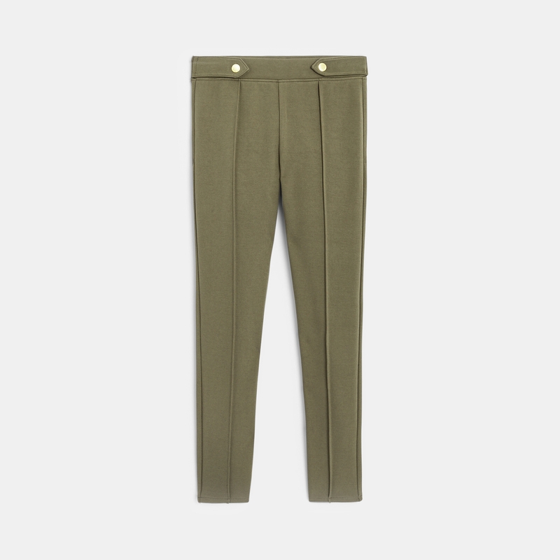 Jegging chic en jersey Milano vert fille