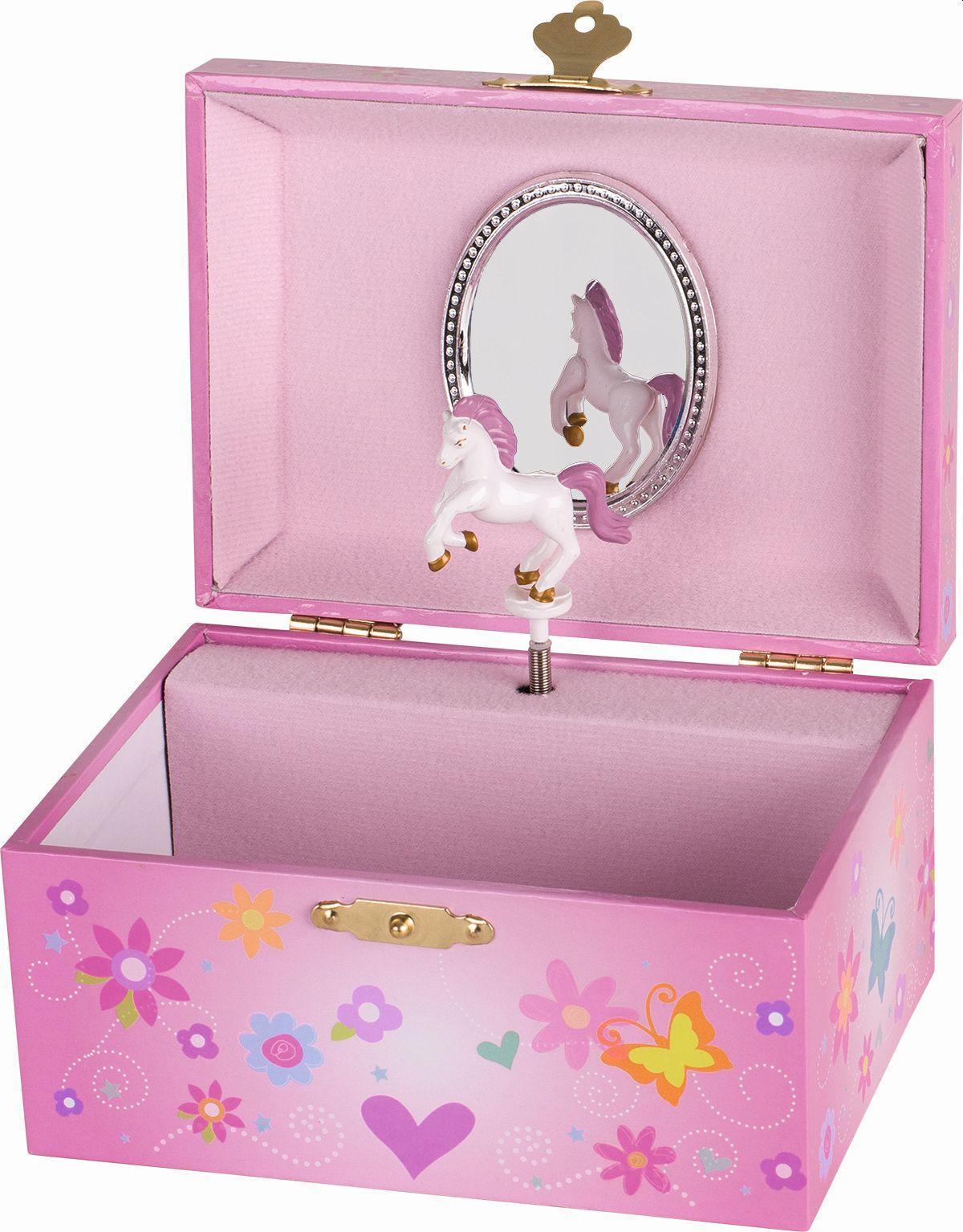 Musikspieldose EINHORN in pink/rosa