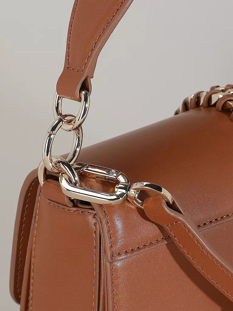 TOMMY HILFIGER Ledertasche - Umhängetasche LUXE LEATHER braun