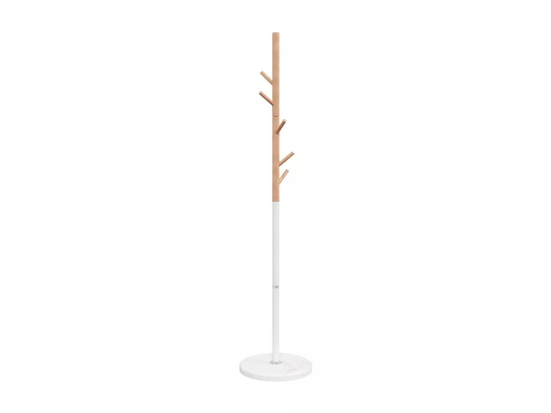 Porte-manteau blanc 172 cm fer enduit de poudre