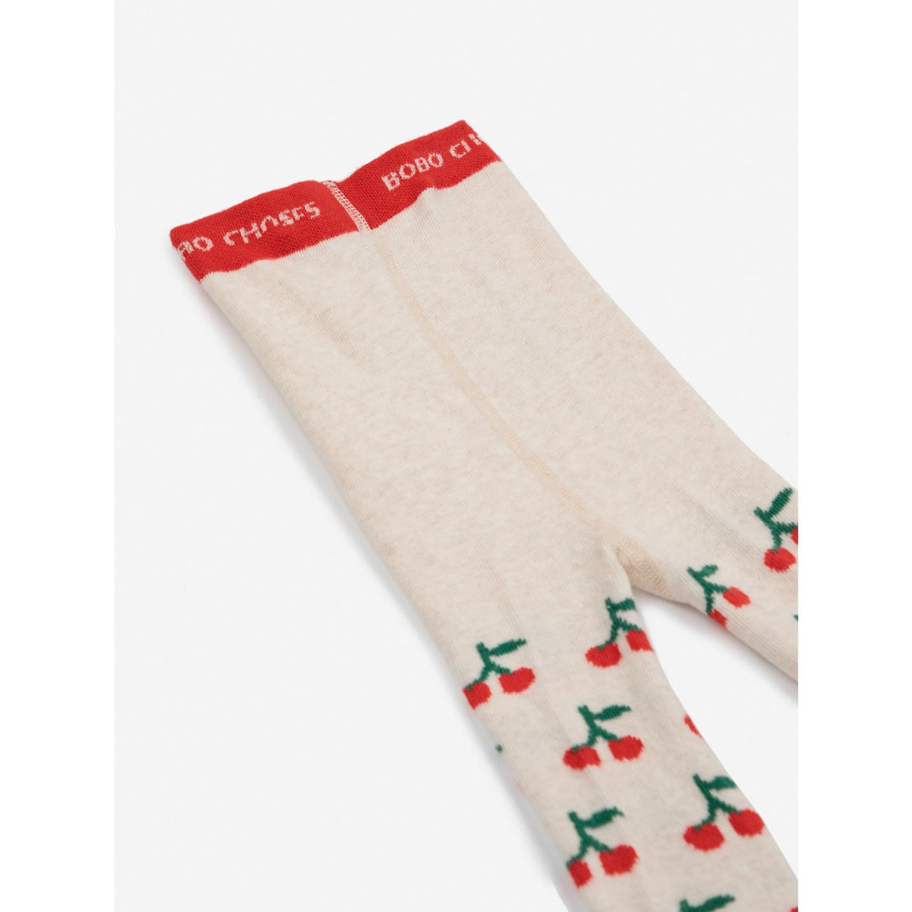 Køb Bobo Choses Offwhite Cherry All Over Strømpebukser