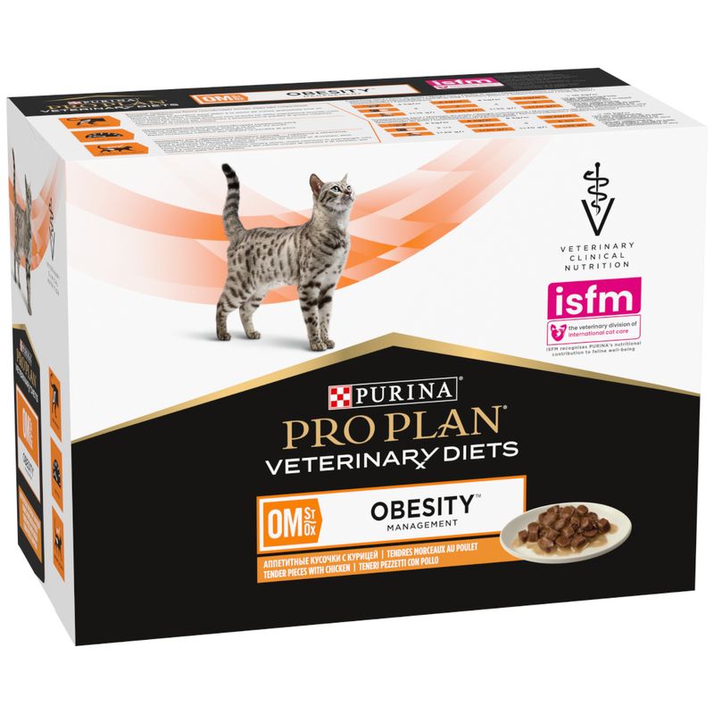 PURINA PRO PLAN Veterinary Diets Feline OM ST/OX Obesity Management, poulet