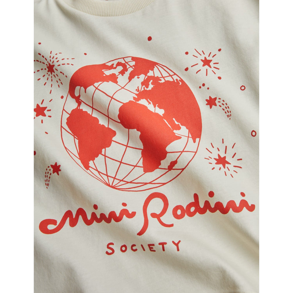 Køb Mini Rodini Offwhite Mini Rodini Society Sp Ss Tee
