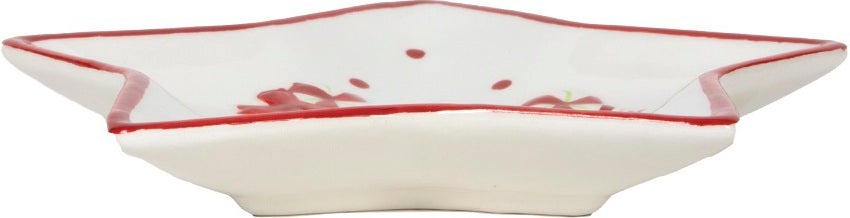 Schaal ster met Gingerhuis wit 18,3 x 17,5 x 2,6 cm